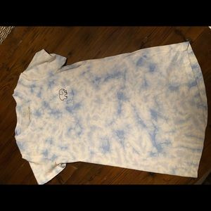 Blue and white tie dye Ivory Ella t-shirt dress